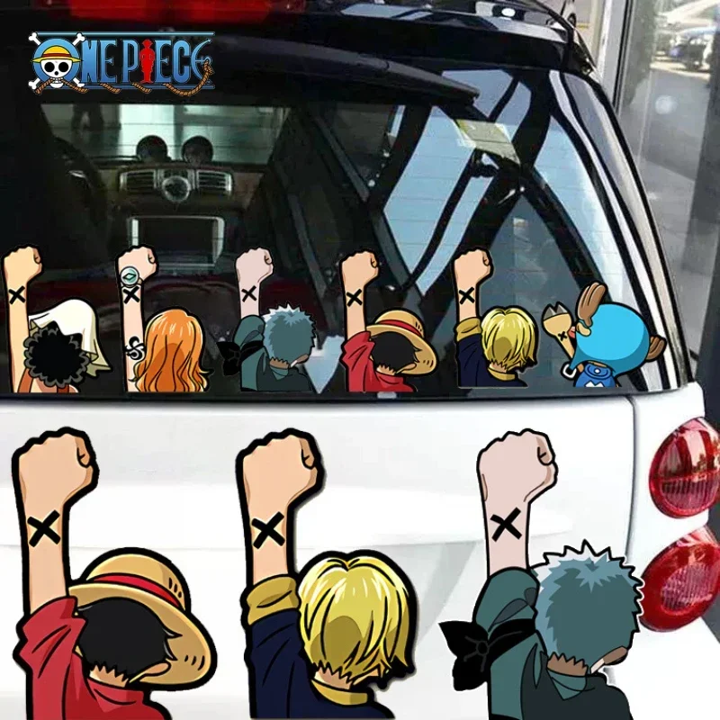 Model Kit Japanese - Autocollant de voiture One Piece Anime,