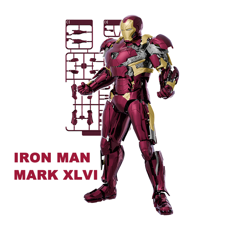 Model Kit Iron Sickle - Figurine d'anime Fondjoy Iron Man MK46,