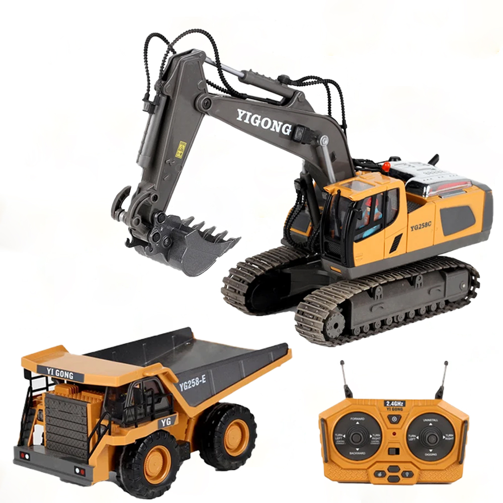 Model Kit Excavator - Excavatrice RC 4x4 en alliage, bulldozer,