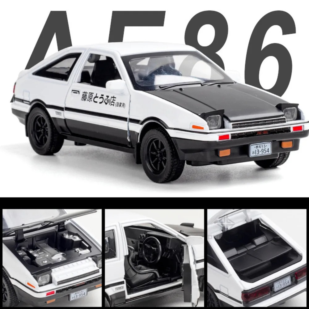Model Kit Ae86 - Modèle de voiture en alliage moulé