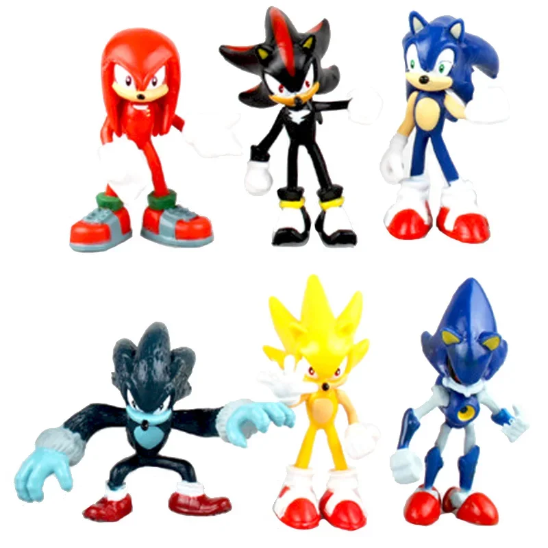 6 pièces/ensemble figurines d' - Model Kit Sonic avis et prix