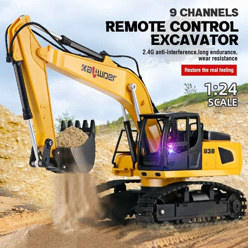 Huina Rc pelle 1/24 9Ch voitur - Model Kit Excavator avis et prix