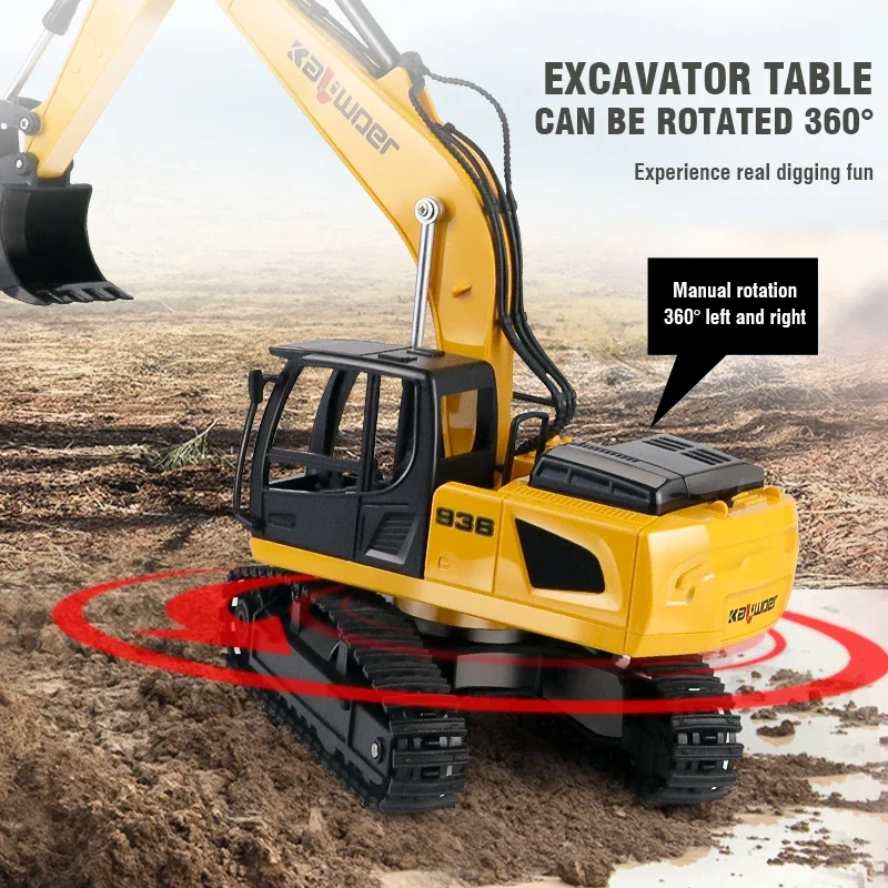 Huina Rc pelle 1/24 9Ch voitur - Model Kit Excavator avis et prix