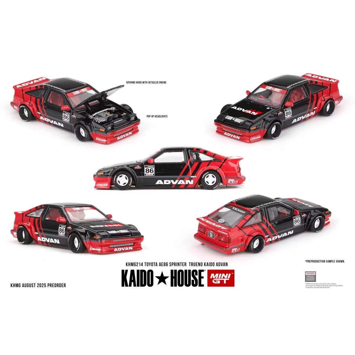 Kaido House + MINIGT 1:64 Toyo - Model Kit Ae86 avis et prix