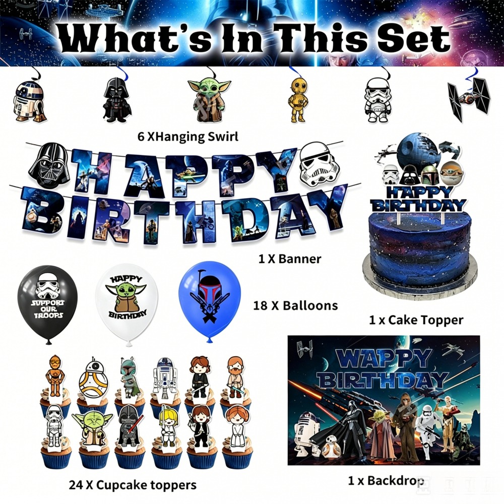 Kit de Décorations Thème Star  - Model Kit Star Wars avis et prix