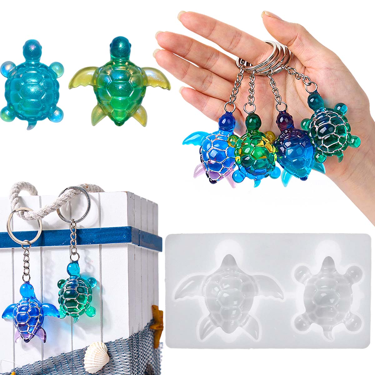 Porte-clés tortue de mer 3D, m - Model Kit Resin avis et prix